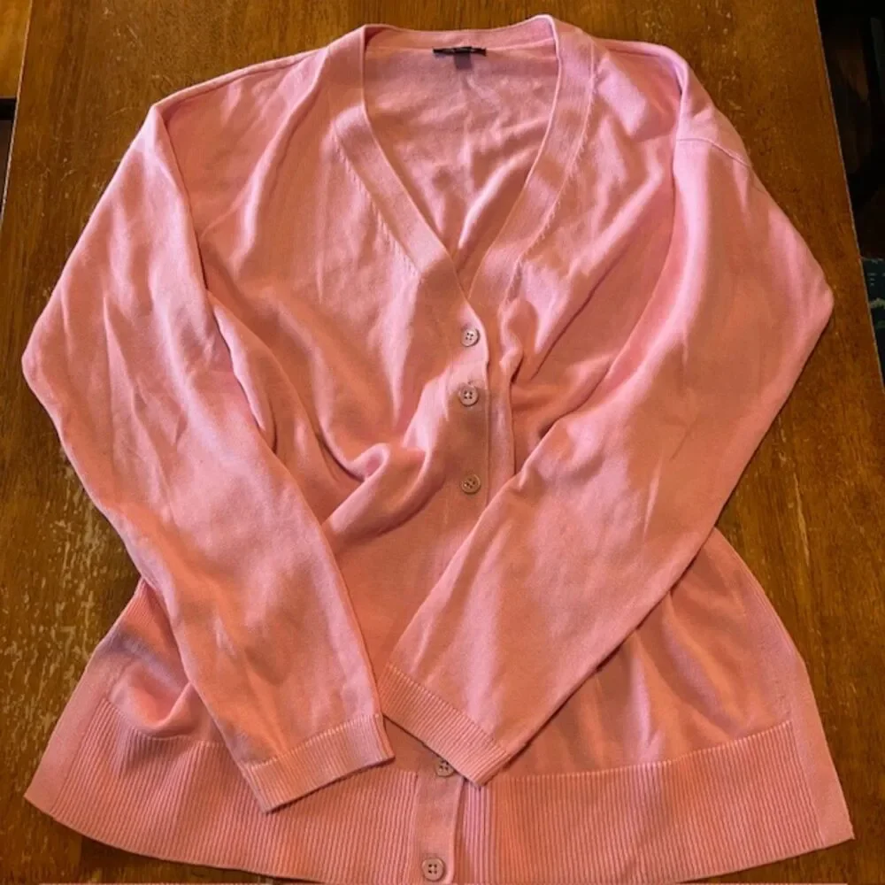 Talbots Women's Pink‎ Button Cardigan Sweater Size S Petite - Picture 3 of 6
